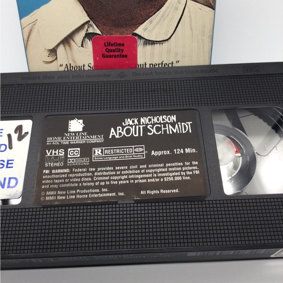 Vintage VHS About Schmidt. Movie Jack Nicholson. - Picture 3 of 5